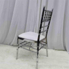 Chaises en bambou galvanisées en métal pour mariages et événements de mariage, chaises empilées en sac souple, chaises de banquet d'hôtel résistantes en acier inoxydable, approvisionnement direct