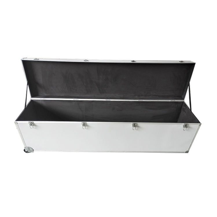 Flightcase en aluminium argenté