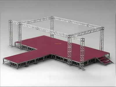 Boulon carré en aluminium 300 mm pour le concert Stage 8x5x3m