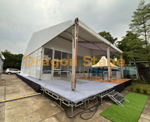 Salle de plate-forme d'accueil pour événements sous tente en plein air | Plates-formes d'accueil d'échafaudages polyvalents modulaires