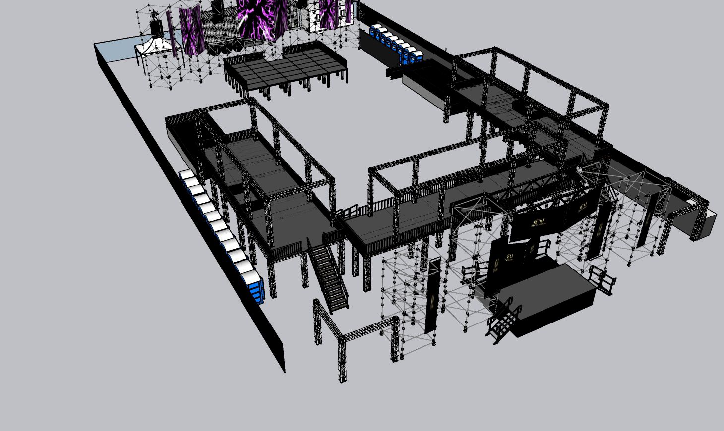 scène vip personnalisée
