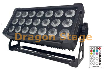 Lampe de lavage linéaire DMX LED sans fil IP65 alimentée par batterie | Éclairage vertical à barre RGBWA+UV 21 × 10 W