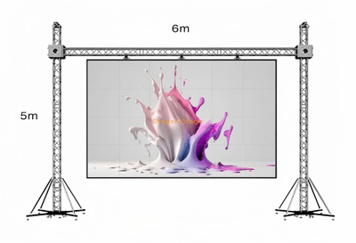 Concert de scène fond LED Affichage Gentry Truss 6x5m