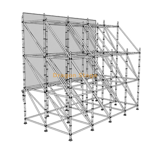 taille avant modulaire de la structure de support d'écran de Ringlock LED de 8x4m 6m taille arrière de 4m