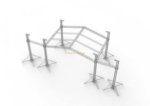 Système de toiture de scène 9x6x7m avec ailes de haut-parleur