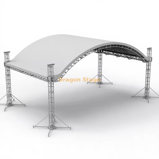 Cadre du support d'arc Aluminium Courbe de toit de toit 10x6x4m