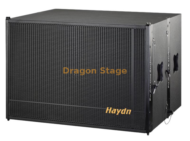 Caisson de basses passif double HL215B de 15 pouces pour systèmes audio professionnels
