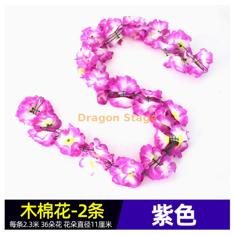 Tombe chrysanthémum simulé Sweeping and Sacrificiel Supplies for Qingming Festival -2 Coton Fleurs en violet