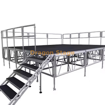 Aluminium Grand concert Plateforme de scène portable 20x15m