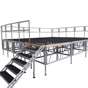 Aluminium Grand concert Plateforme de scène portable 20x15m