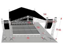 Système de toit en ferme en extérieur 11x8x6m