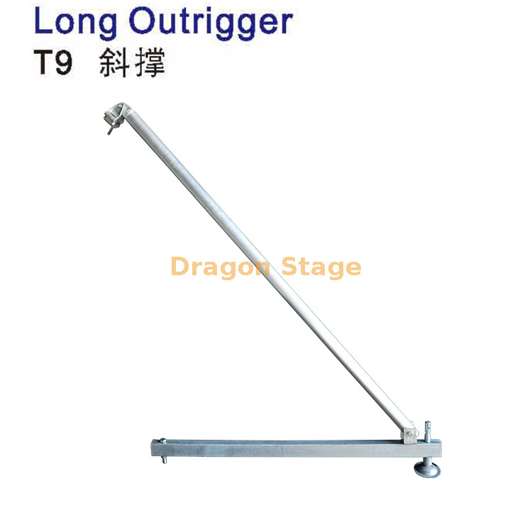 Long stabilisateur pour colonne de pilier de tour en treillis en aluminium 