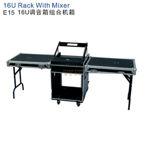 Racks Flightcase Dj 16U avec table de mixage