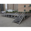 Global Truss Stage Deck 5x6m hauteur: 0.6-1m plate-forme en contreplaqué rouge avec 2 escaliers