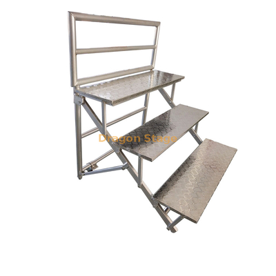 Banc de support de gradins de baseball rétractables télescopiques, ensemble tout en aluminium