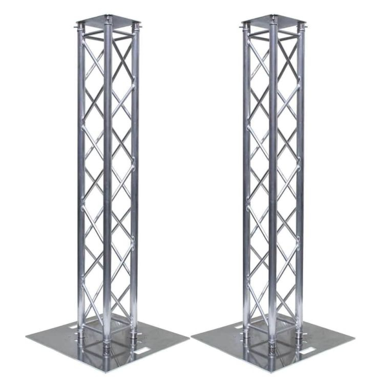 Bandes de support de dj en aluminium totem avec plaque de base