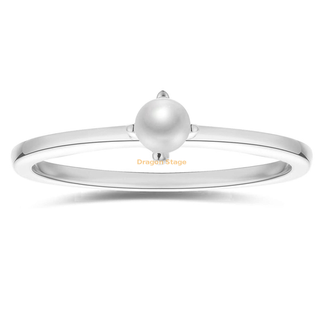Bagues empilables minimalistes bijoux plaqué or personnalisé minuscule bague perle d'eau douce