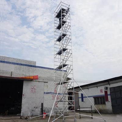 Échafaudage mobile en aluminium de cadre d'échelle de tour d'échafaudage de bâtiment