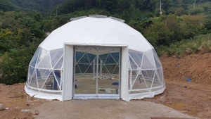 Type de dôme de diamètre 3m tente géodésique de maison de toiture de PVC