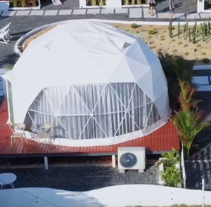 Domos de tente de dôme géodésique d'hôtel de dôme de luxe de taille adaptée aux besoins du client extérieure 6m