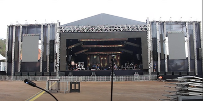 Conception de structure de botte d'étape carrée en aluminium de concert extérieur à vendre