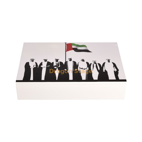 KSA Riyadh boîte à chocolat en bois de saison, boîte en plexi de village en acrylique, boîte de calendrier de ramadan en acrylique