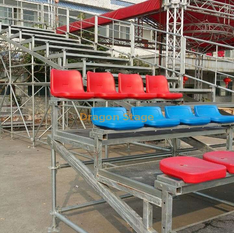 Couche d'acier Sports Football Gradins Stade de football Gradins en aluminium Chaise Gradins extérieurs