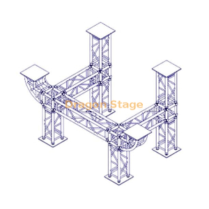 Support de Dj Global Truss personnalisé portable en aluminium