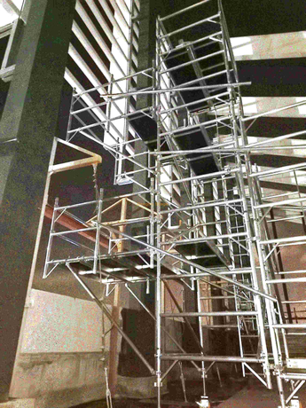 capacité d'échafaudage en porte-à-faux en aluminium