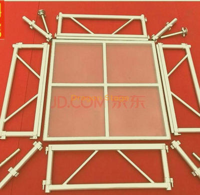 Taille transparente en aluminium portative 1-1.4m de l'étape 12x6m de mariage de verre trempé