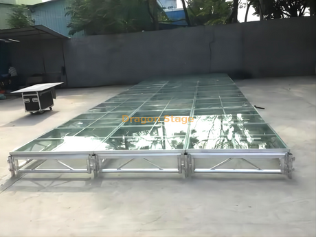 Scène acrylique transparente portative modulaire de cadre en aluminium 20x20ft 