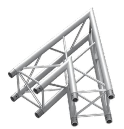Tubes de boîte PT34-C19 50 × 2 ferme d'éclairage en aluminium