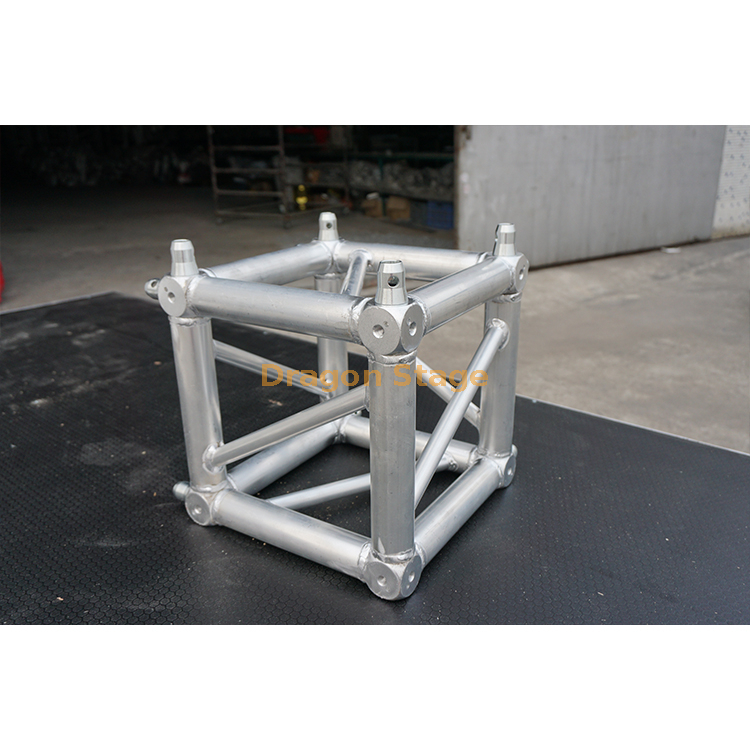 Dragonstage – robinet en aluminium, boîte carrée 520x520mm, connecteur Cube en treillis d'angle à 6 voies
