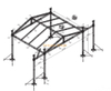 Truss de scène utilisé par concert portable en aluminium 12x10x8m