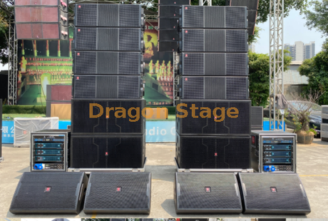 Solution de système de haut-parleurs audio Line Array extérieur 24 + 16 1.5w
