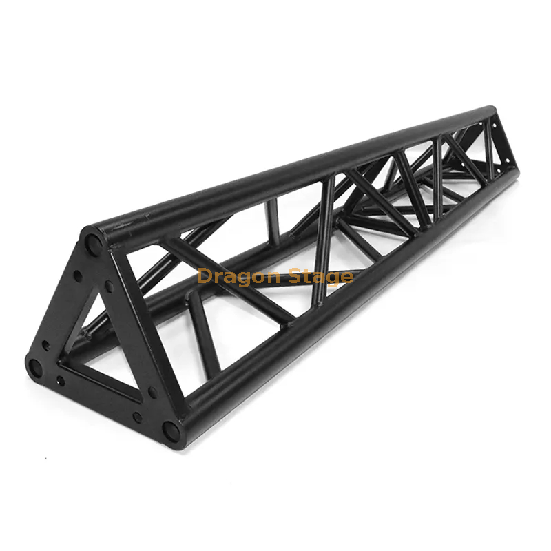 Truss d'éclairage triangulaire noir Truss de boulon noir (1)