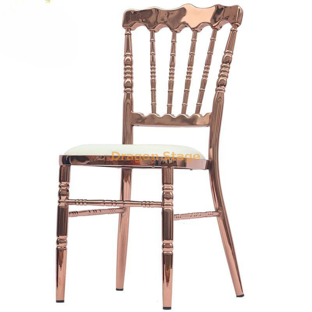 Chaise galvanisée en métal, chaise de Banquet d'hôtel, chaise de salle à manger de Restaurant, chaise en canne de mariage, fabricant de chaise de château ancien