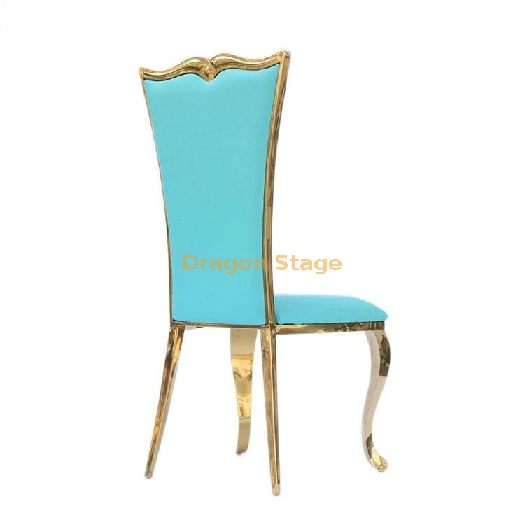 Chaises bleues de banquet d'hôtel (5)