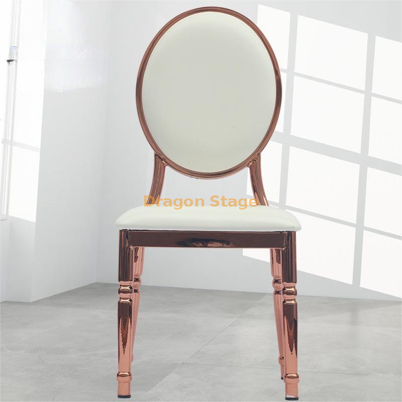 Chaise de salle à manger dorée (4)