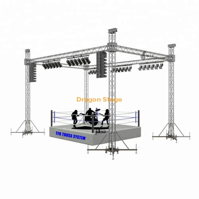 Botte d'affichage de concert de boîte carrée en aluminium de 12 pouces 8x6x4m