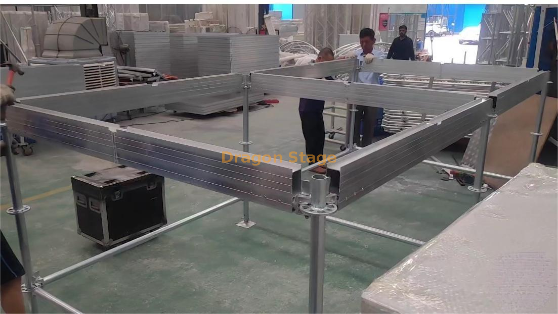 pont de scène ringlock en acier 2 x 2 m 30x20 m