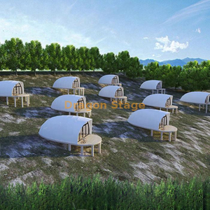 Tente extérieure d'événement de forme de coquille de Glamping d'hôtel de luxe pour camper