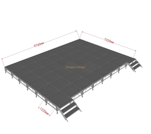 Scène musicale mobile en aluminium 4x4ft 9.76x7.32m