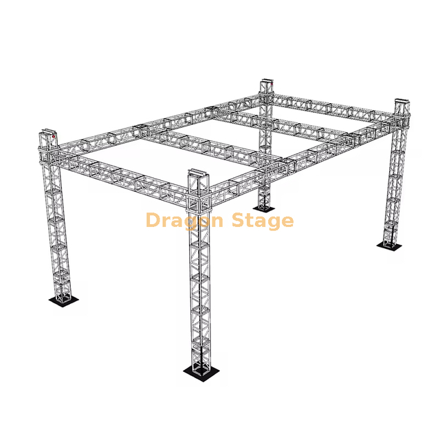 Système de fermes pour événements de mariage, lustres suspendus avec poutres centrales, 50x50x16 pieds