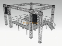 Botte de réseau de lignes de support en aluminium extérieur 6x6x6m