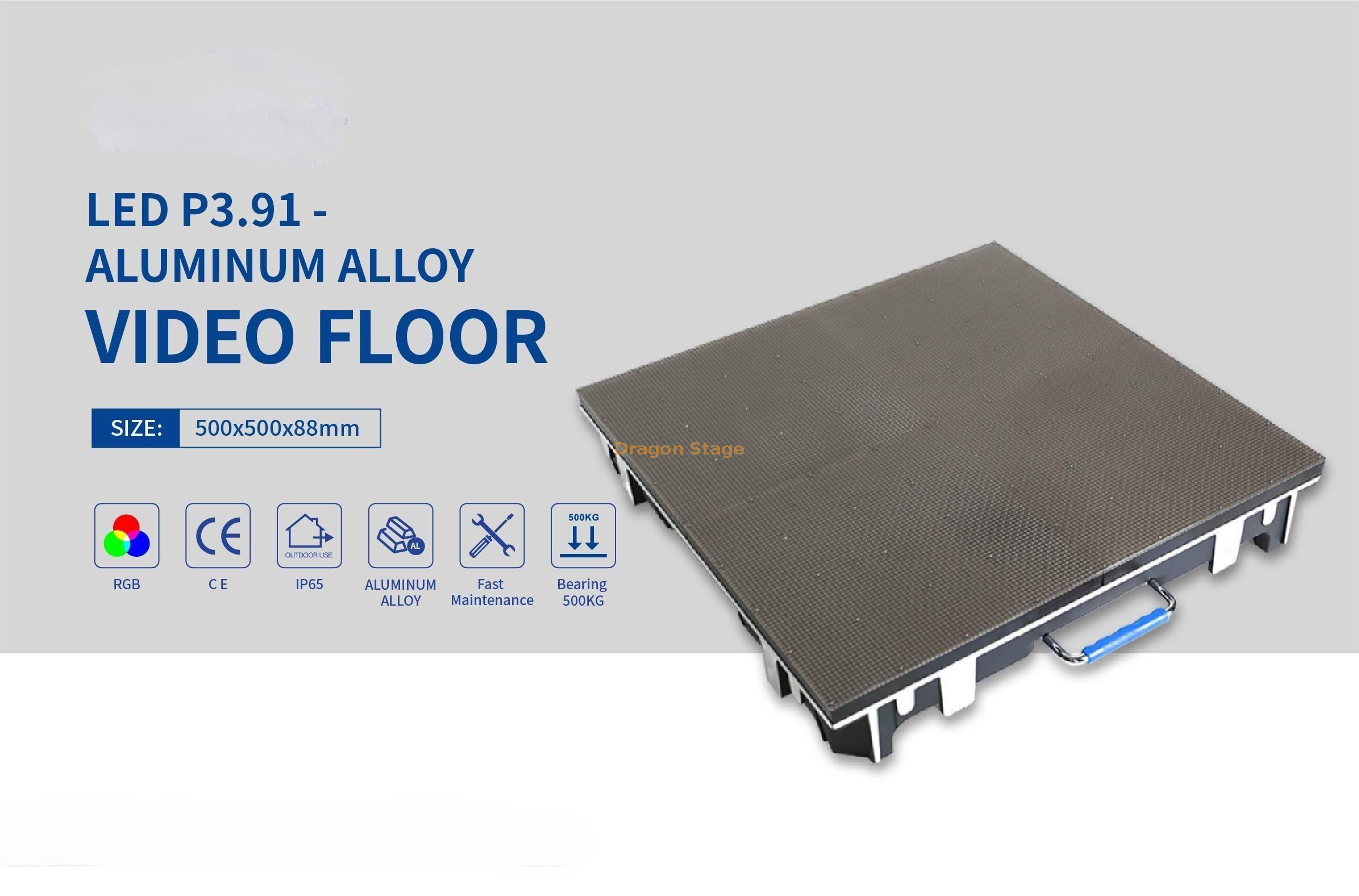 Carrelage de sol vidéo LED P3.91 pour fête d'événement (5)