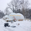 Tente de grand dôme d'événement de camping de voyage en plein air de charge de neige