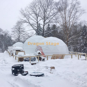 Tente de grand dôme d'événement de camping de voyage en plein air de charge de neige