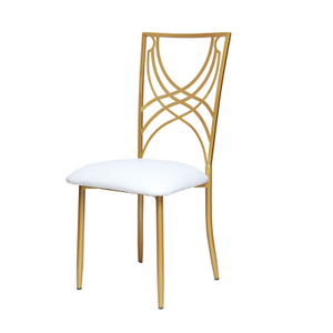 Nouveau caméléon chaise en acier hôtel chaise de mariage maille dos bambou chaise commune en métal Banquet chaise de mariage en plein air cheveux raides