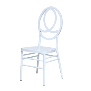 Nouveau métal rond chaise à dossier hôtel Restaurant chaise de mariage en plein air blanc mariage et mariage chaise en bambou grande quantité préférentielle